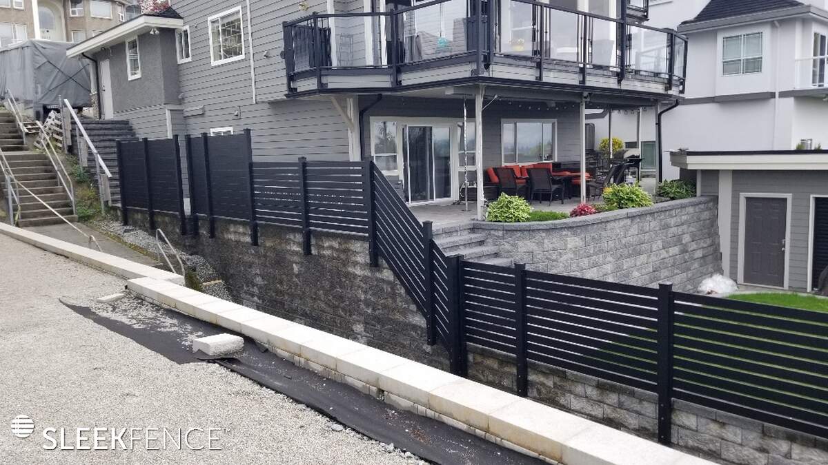 The best fence for a sloped yard.